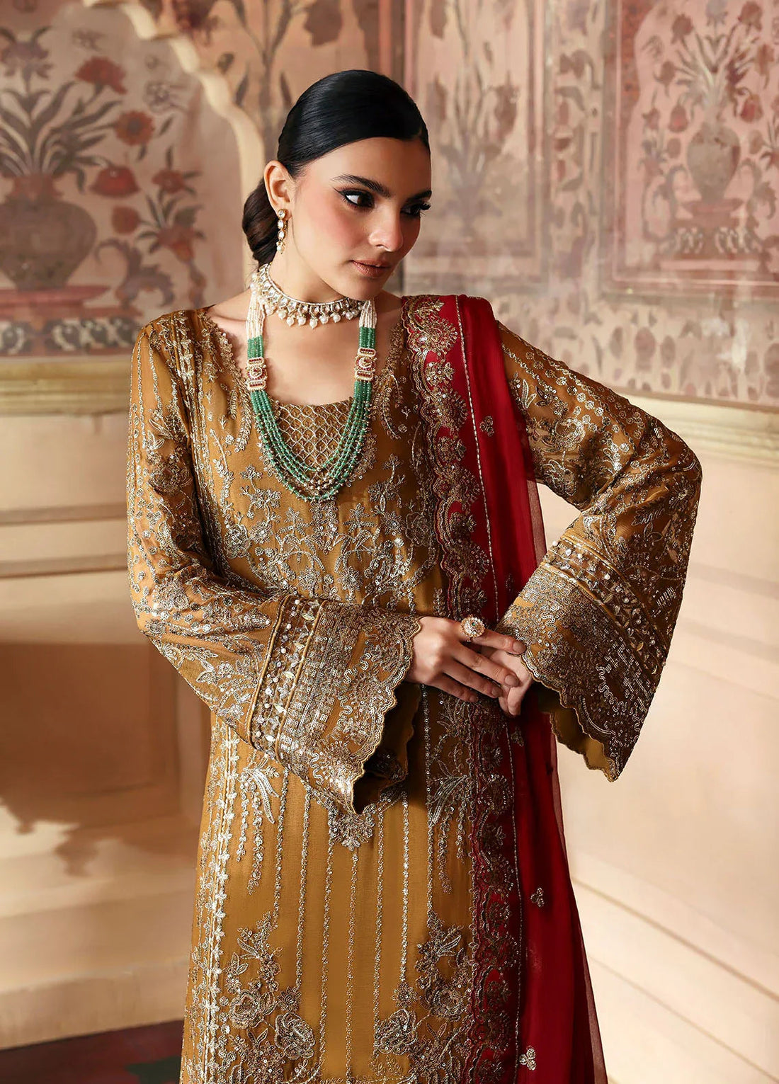 Gulaal | I Evayna Embroidered Chiffon | Dinara - Aqsa Fabrics