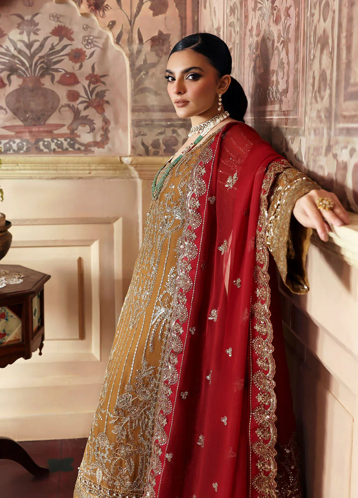 Gulaal | I Evayna Embroidered Chiffon | Dinara - Aqsa Fabrics