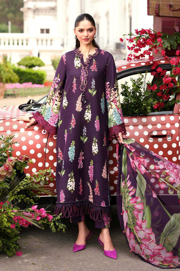 Maria B 3 Piece Stitched Embroidered Lawn Suit
