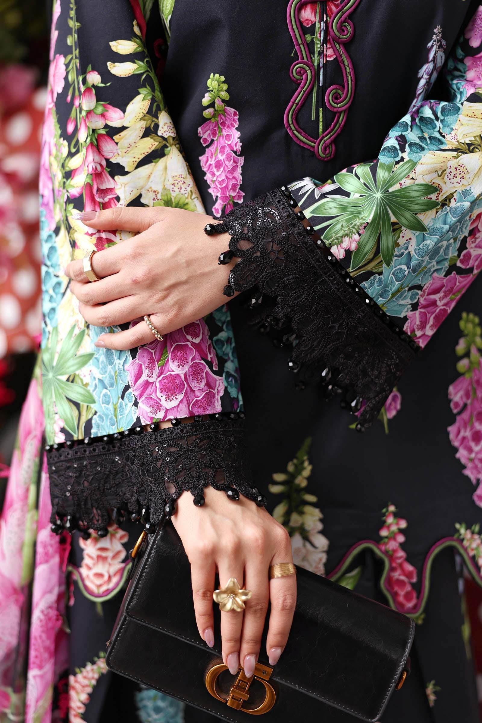 Maria B 3 Piece Stitched Embroidered Lawn Suit