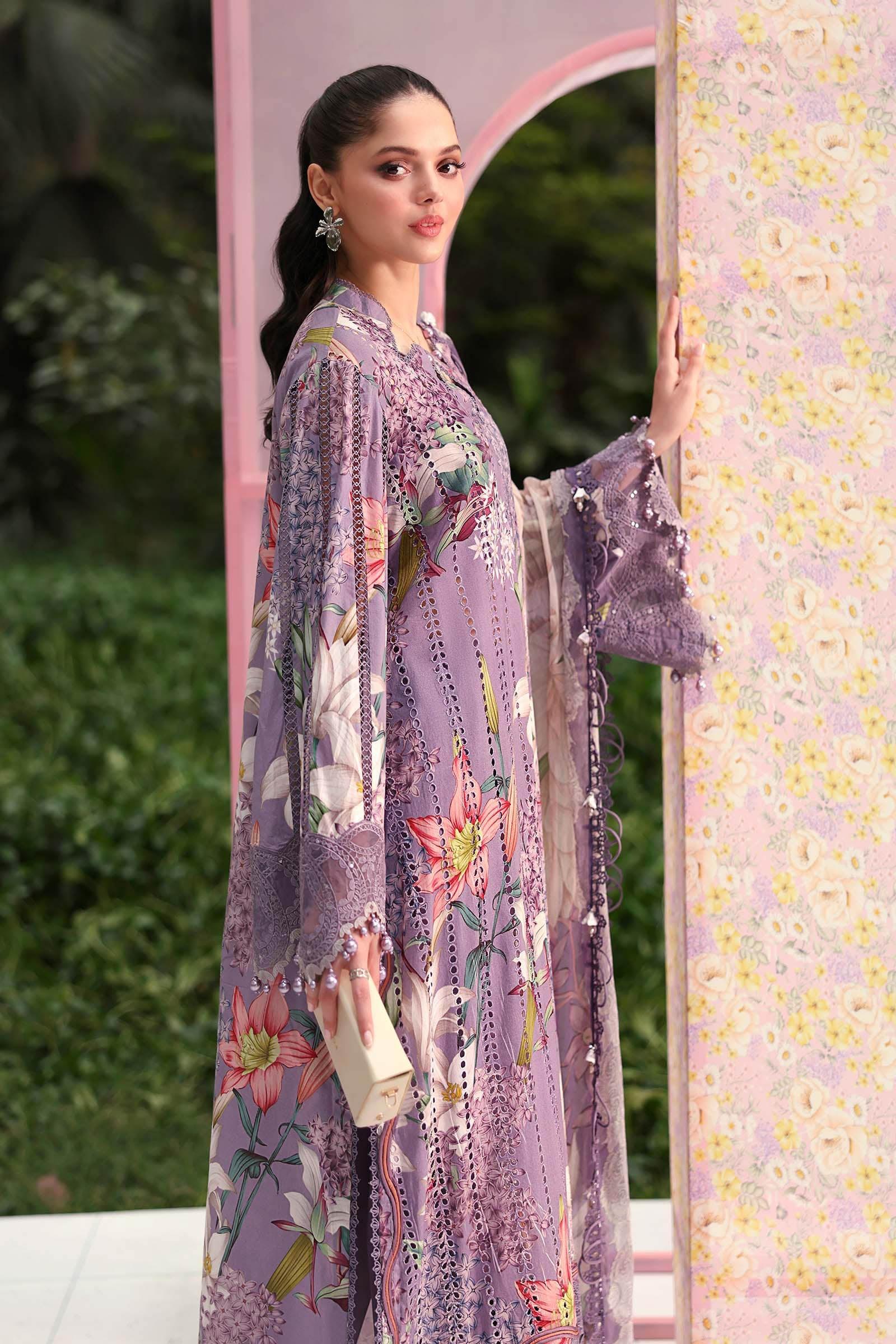 Maria B 3 Piece Stitched Embroidered Lawn Suit