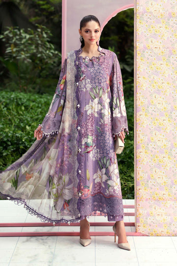 Maria B 3 Piece Stitched Embroidered Lawn Suit