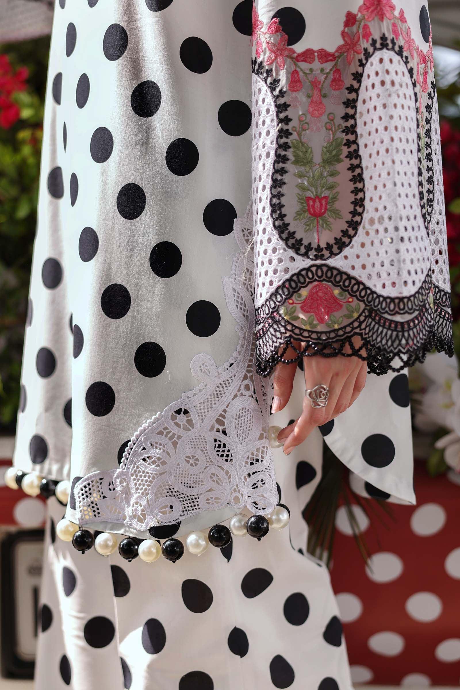 Maria B 3 Piece Stitched Embroidered Lawn Suit