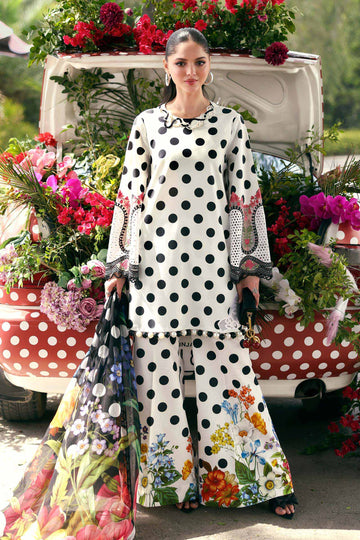 Maria B 3 Piece Stitched Embroidered Lawn Suit