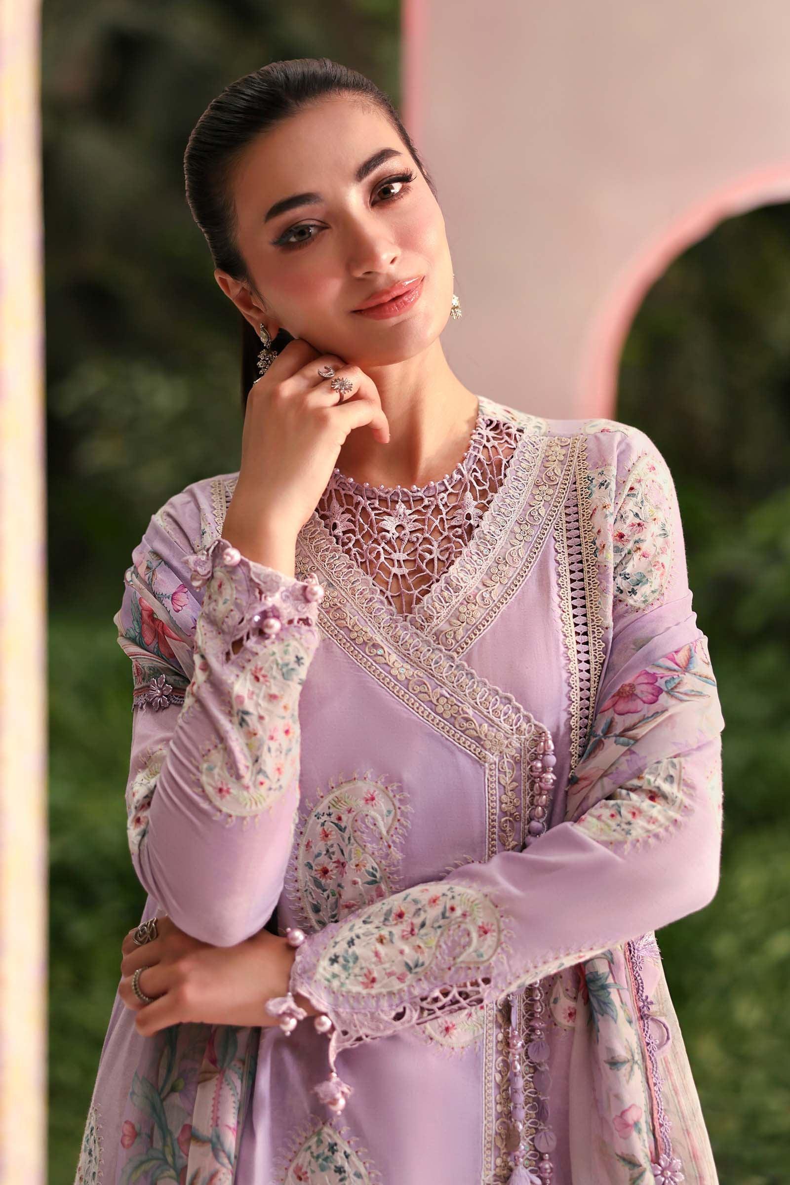 Maria B 3 Piece Stitched Embroidered Lawn Suit