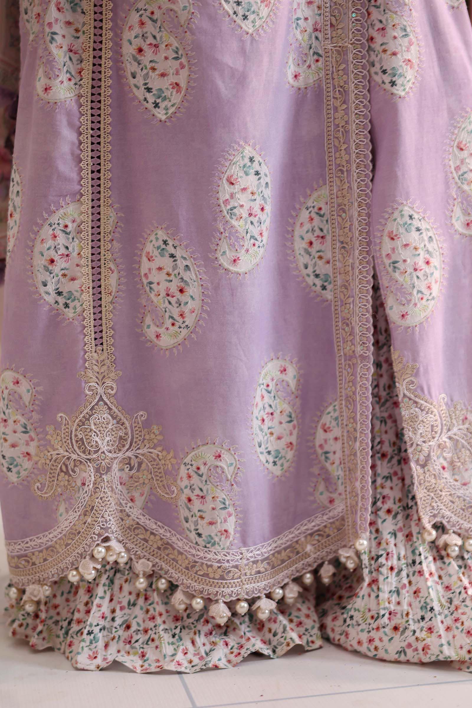 Maria B 3 Piece Stitched Embroidered Lawn Suit
