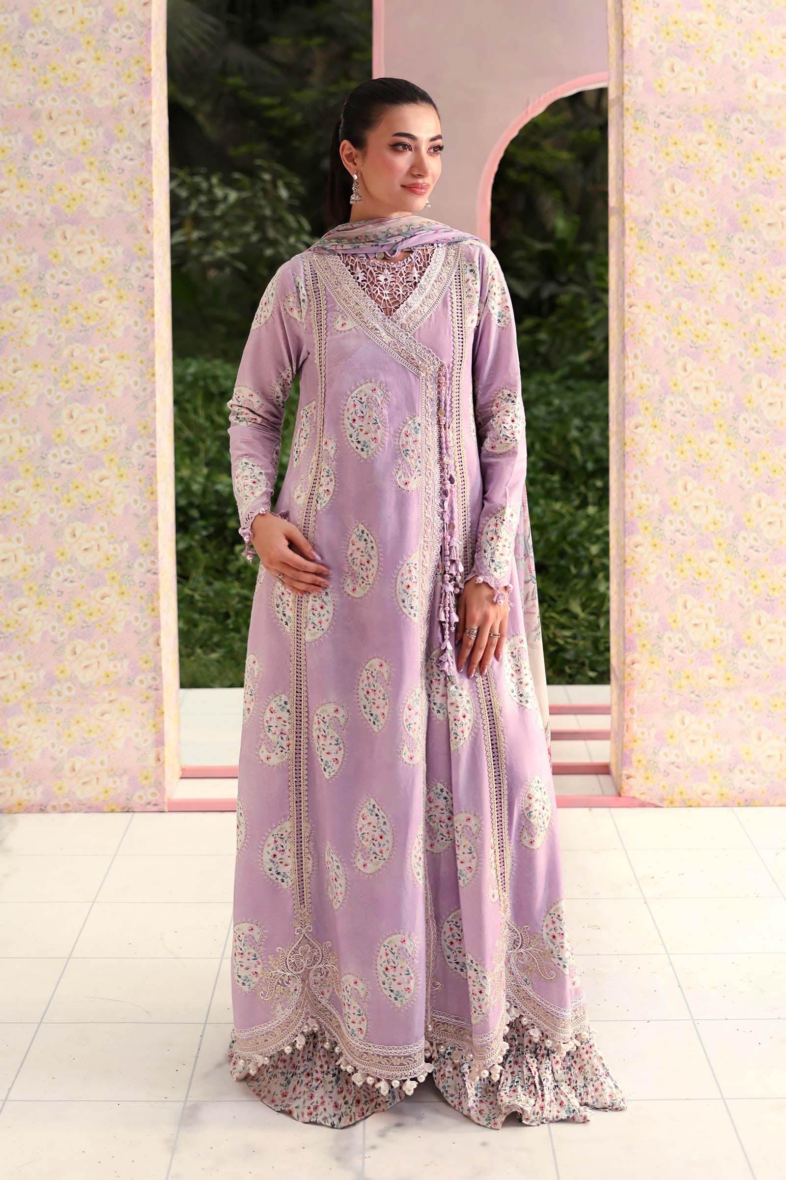 Maria B 3 Piece Stitched Embroidered Lawn Suit