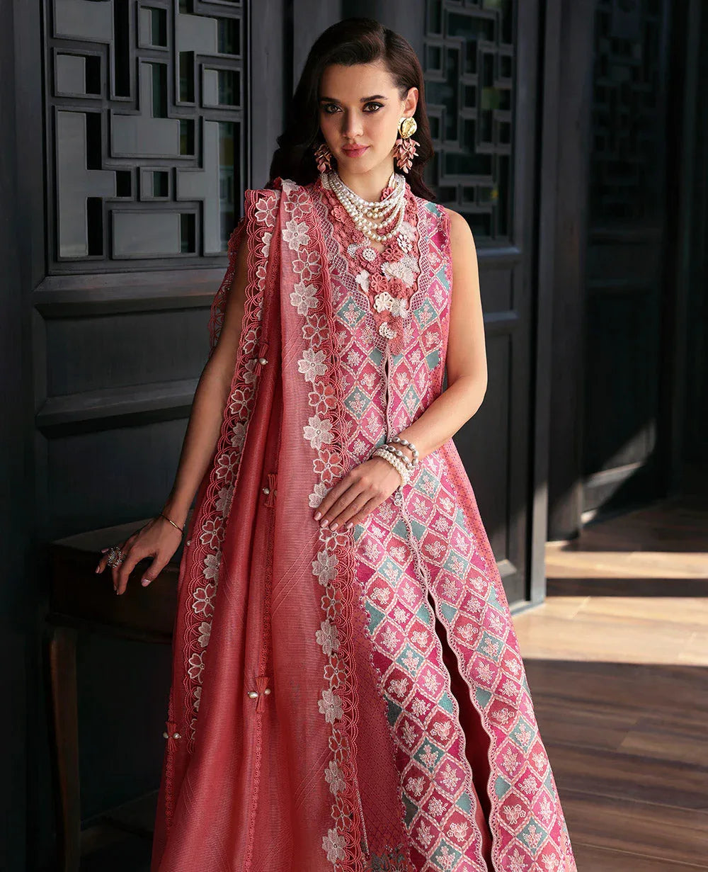 Republic Womenswear | Kalani Eid Luxury Lawn 25 | D1-A - Ayra - Aqsa Fabrics