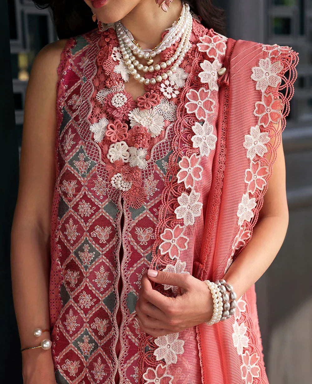 Republic Womenswear | Kalani Eid Luxury Lawn 25 | D1-A - Ayra - Aqsa Fabrics