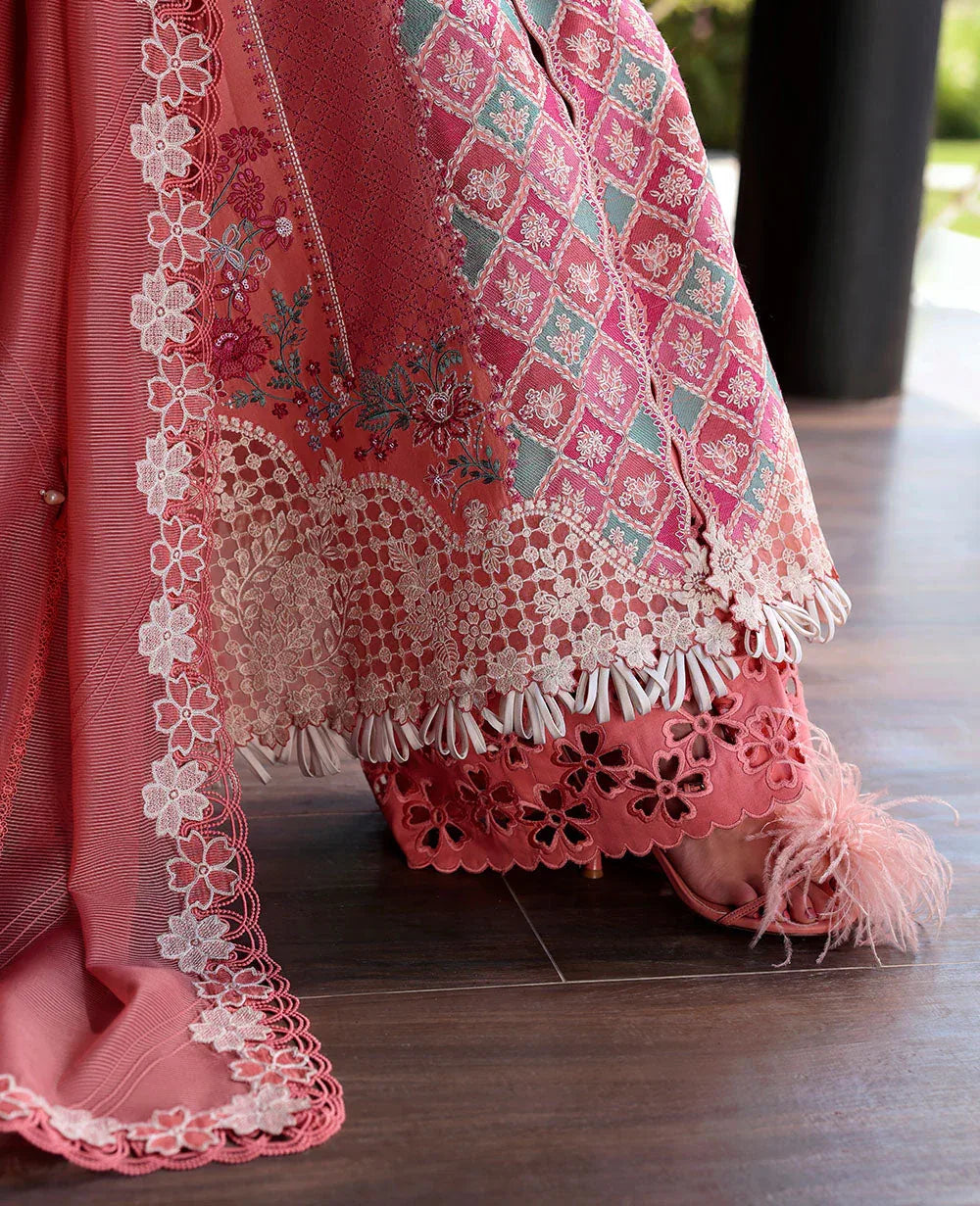 Republic Womenswear | Kalani Eid Luxury Lawn 25 | D1-A - Ayra - Aqsa Fabrics