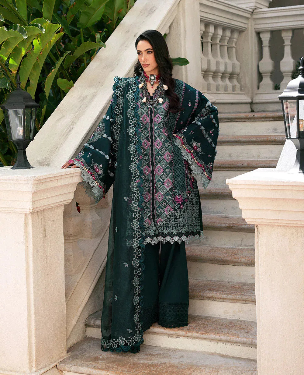 Republic Womenswear | Kalani Eid Luxury Lawn 25 | D1-B - Zehra - Aqsa Fabrics