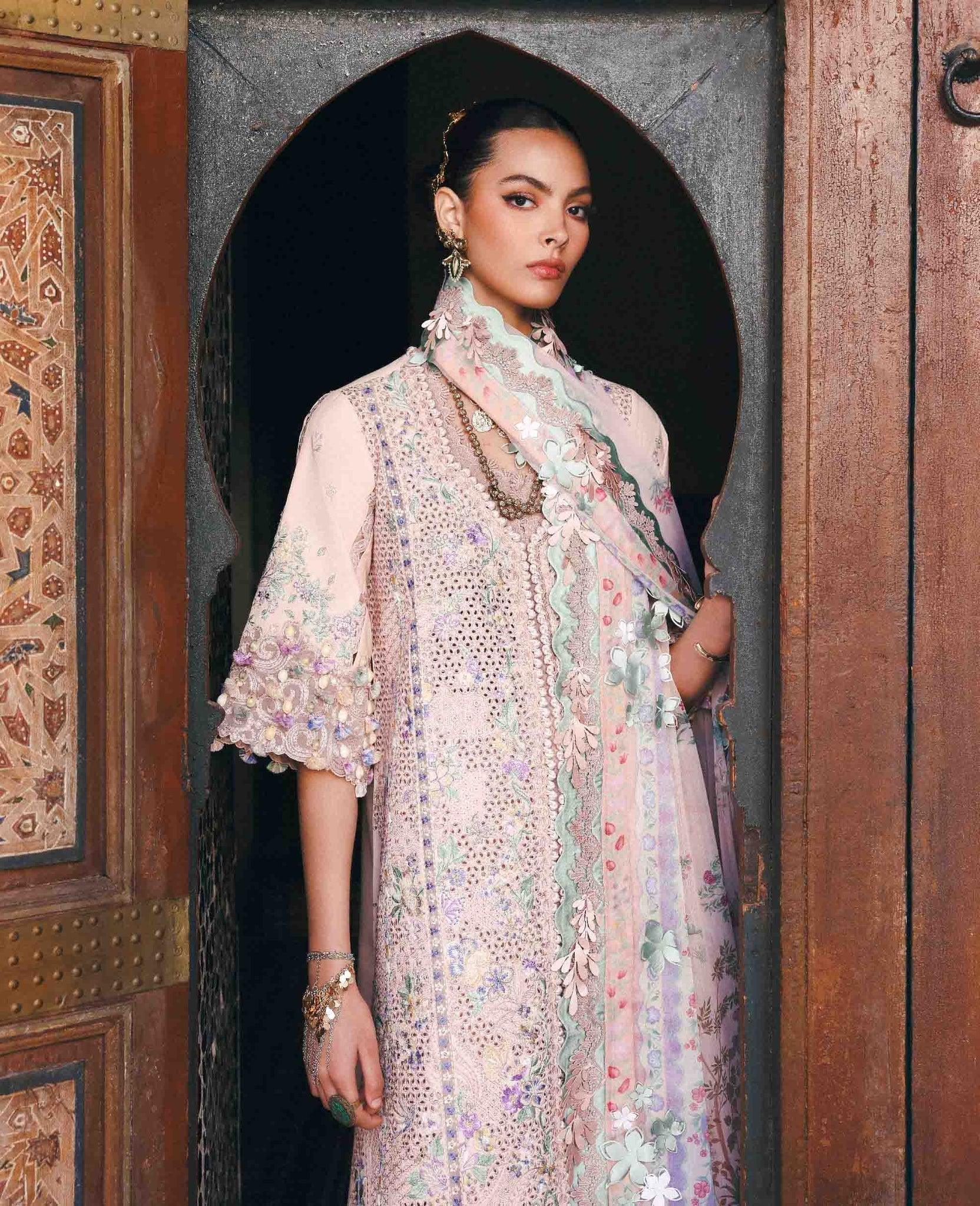 Republic Womenswear | Reine Luxury Lawn 26 | Dahlia