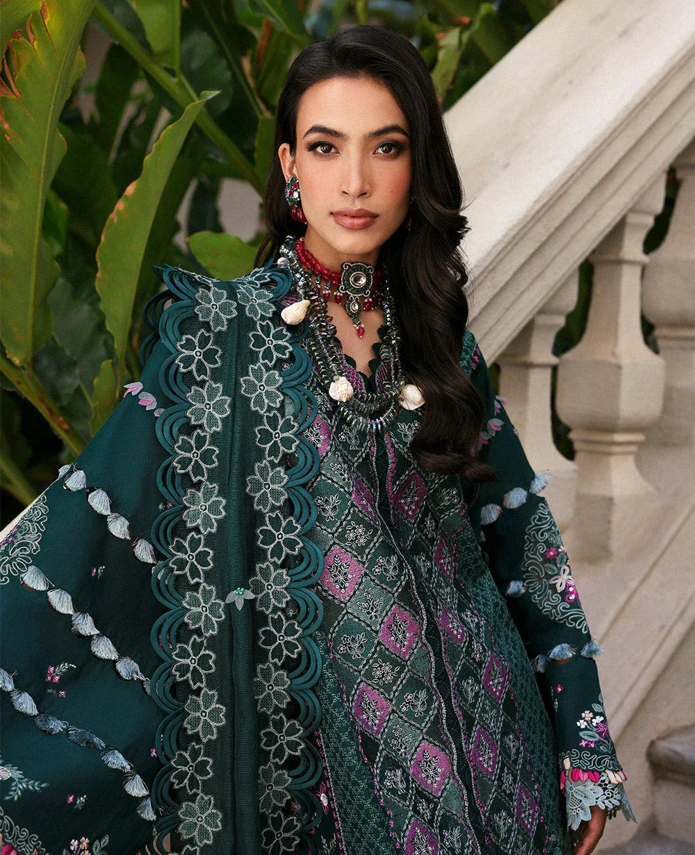 Republic Womenswear | Kalani Eid Luxury Lawn 25 | D1-B - Zehra - Aqsa Fabrics