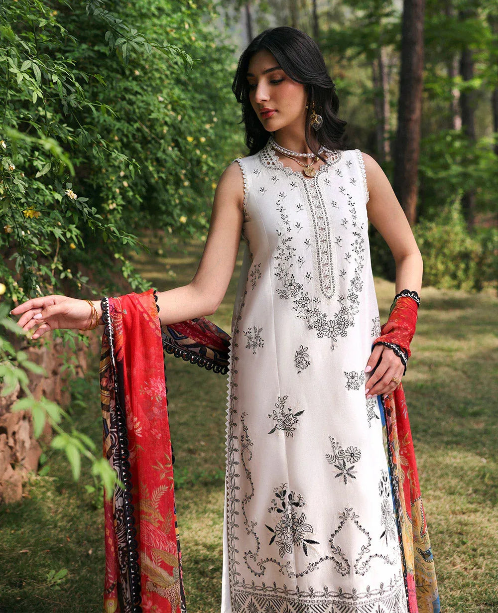 Republic Womenswear | Talia Luxury Lawn 25 | D1-B - Lunara - Aqsa Fabrics