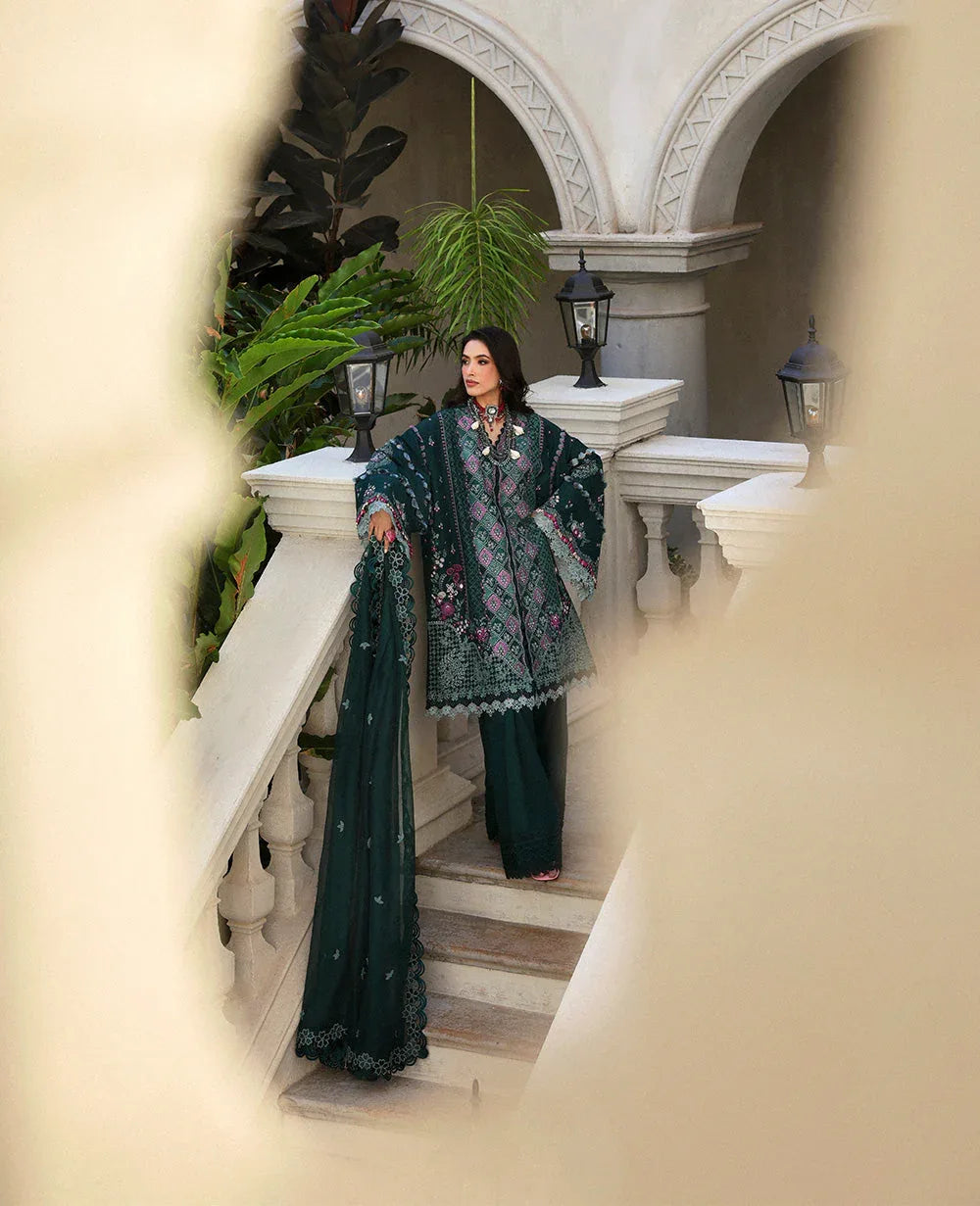 Republic Womenswear | Kalani Eid Luxury Lawn 25 | D1-B - Zehra - Aqsa Fabrics