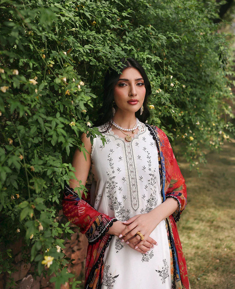 Republic Womenswear | Talia Luxury Lawn 25 | D1-B - Lunara - Aqsa Fabrics