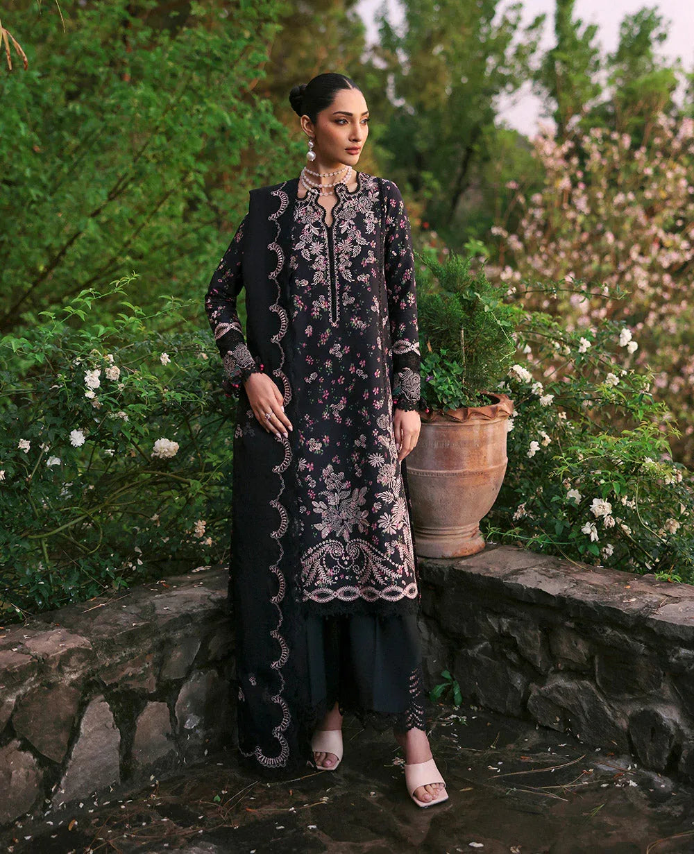 Republic Womenswear | Talia Luxury Lawn 25 | D2-A - Aria - Aqsa Fabrics