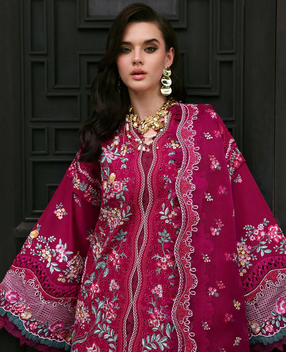 Republic Womenswear | Kalani Eid Luxury Lawn 25 | D2-A - Ayla - Aqsa Fabrics