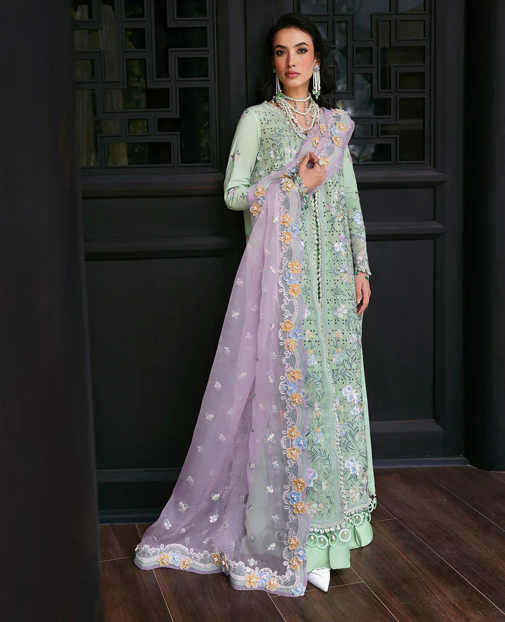 Republic Womenswear | Kalani Eid Luxury Lawn 25 | D2-B - Arzoo - Aqsa Fabrics
