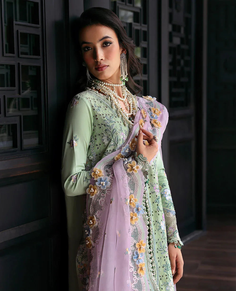 Republic Womenswear | Kalani Eid Luxury Lawn 25 | D2-B - Arzoo - Aqsa Fabrics
