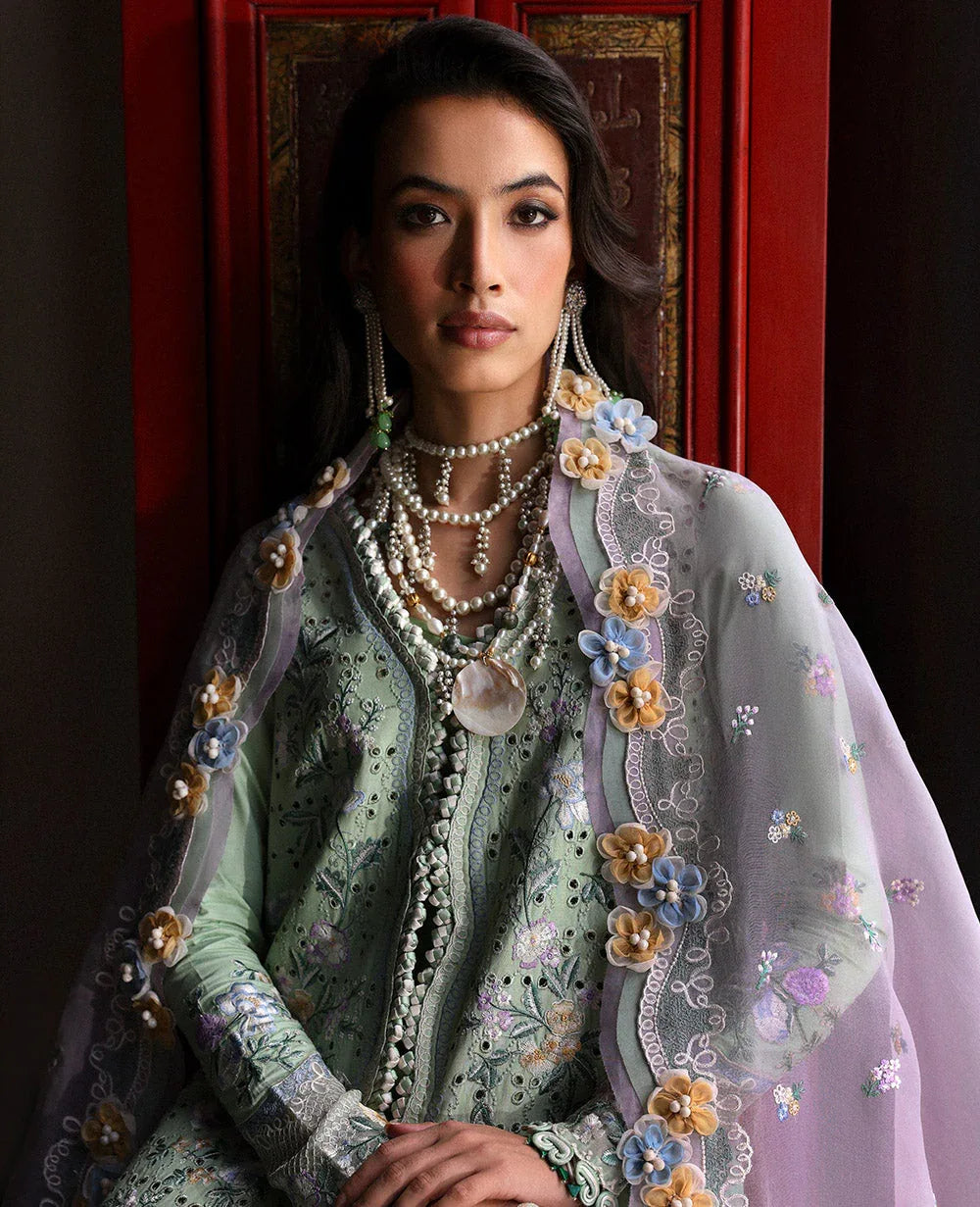Republic Womenswear | Kalani Eid Luxury Lawn 25 | D2-B - Arzoo - Aqsa Fabrics