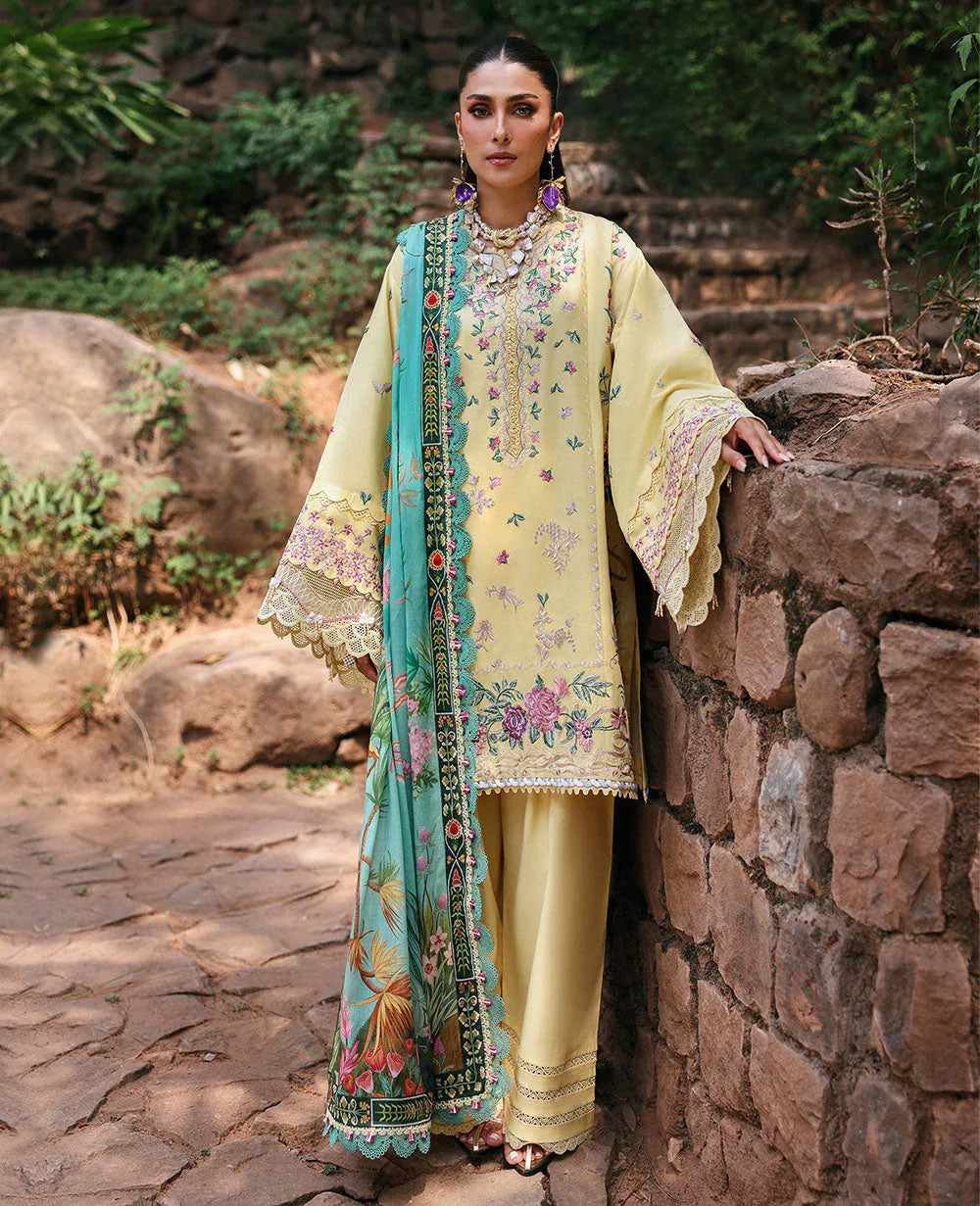Republic Womenswear | Talia Luxury Lawn 25 | D3-A - Lina - Aqsa Fabrics