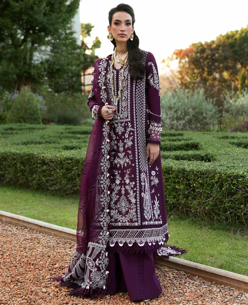 Republic Womenswear | Kalani Eid Luxury Lawn 25 | D3-A - Elara - Aqsa Fabrics