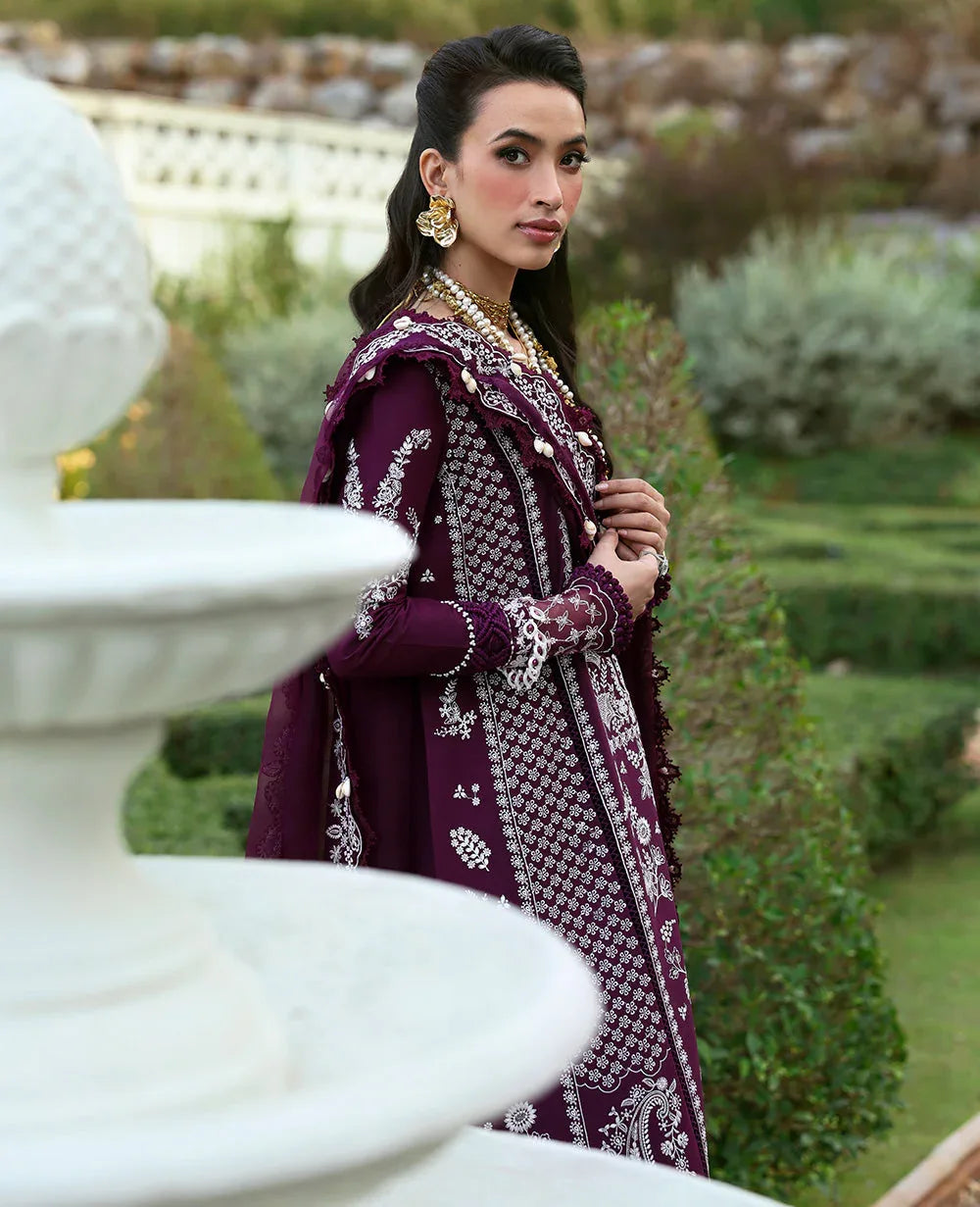 Republic Womenswear | Kalani Eid Luxury Lawn 25 | D3-A - Elara - Aqsa Fabrics