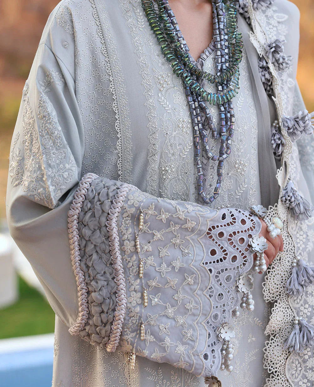 Republic Womenswear | Kalani Eid Luxury Lawn 25 | D3-B - Sitara - Aqsa Fabrics