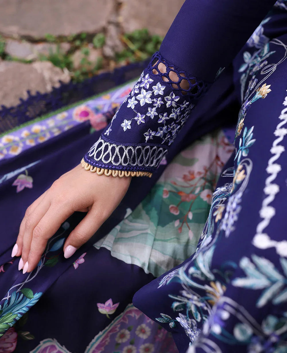 Republic Womenswear | Talia Luxury Lawn 25 | D3-B - Saia - Aqsa Fabrics