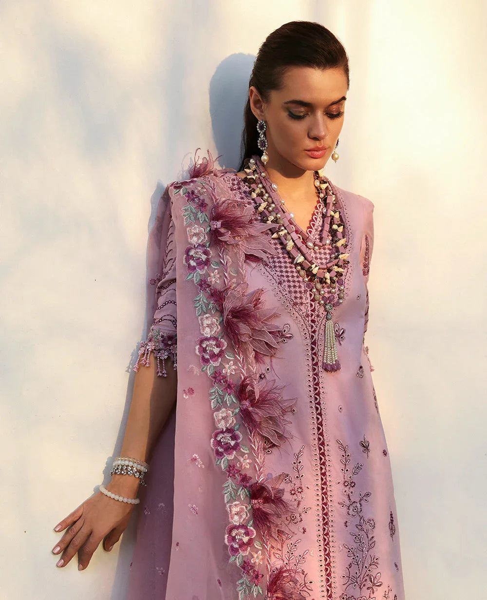 Republic Womenswear | Kalani Eid Luxury Lawn 25 | D4-B - Gulbahar - Aqsa Fabrics