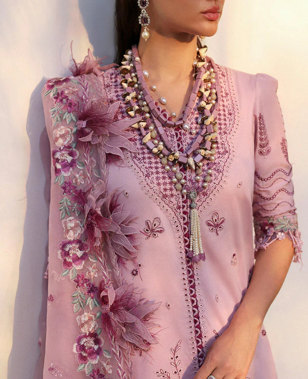 Republic Womenswear | Kalani Eid Luxury Lawn 25 | D4-B - Gulbahar - Aqsa Fabrics