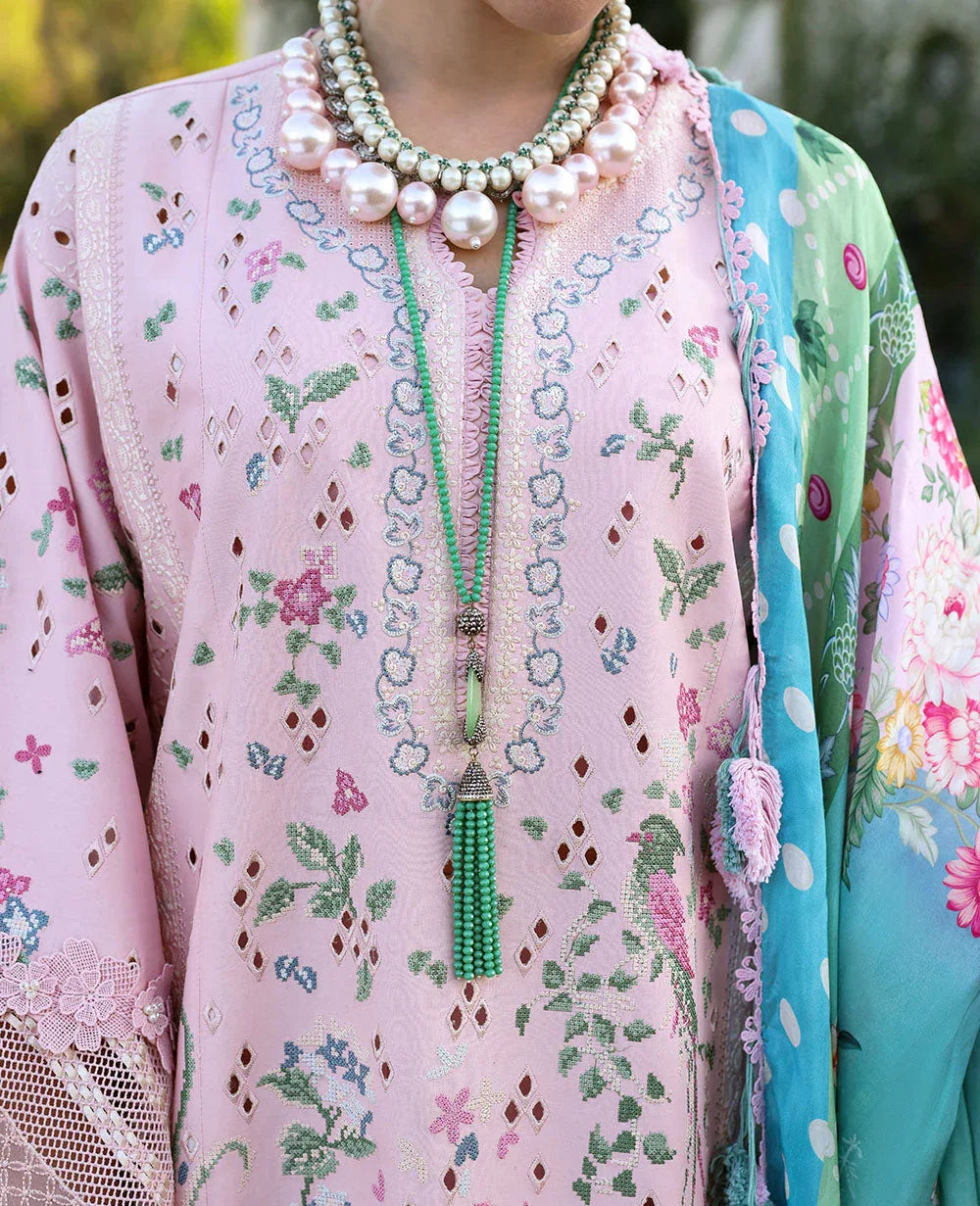 Republic Womenswear | Kalani Eid Luxury Lawn 25 | D5-A - Meher - Aqsa Fabrics