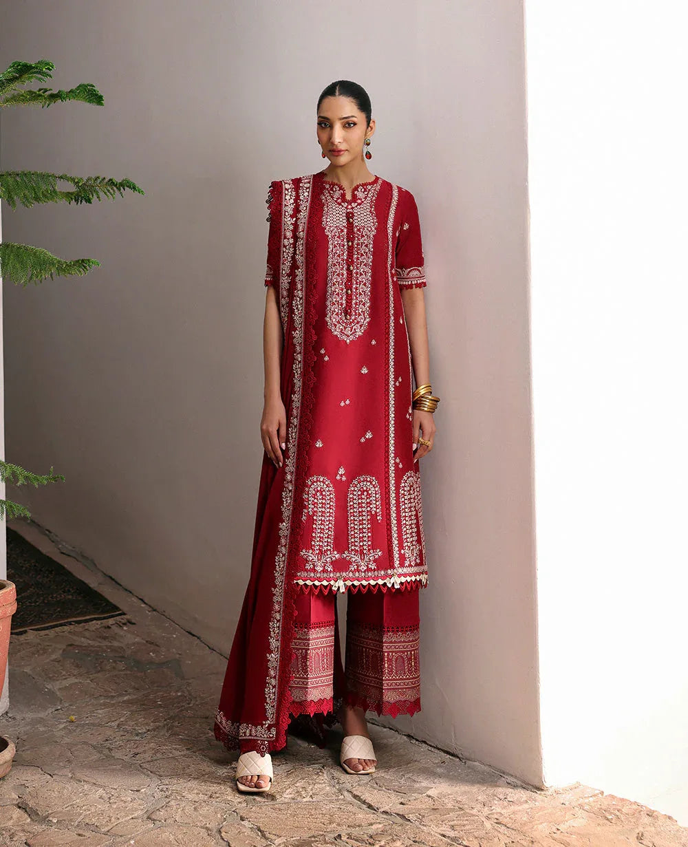 Republic Womenswear | Talia Luxury Lawn 25 | D6-A - Evara - Aqsa Fabrics
