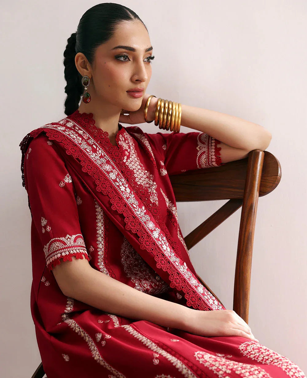 Republic Womenswear | Talia Luxury Lawn 25 | D6-A - Evara - Aqsa Fabrics