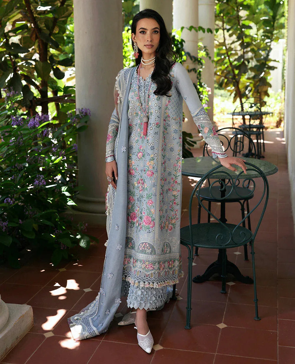 Republic Womenswear | Kalani Eid Luxury Lawn 25 | D7-B - Hoor - Aqsa Fabrics