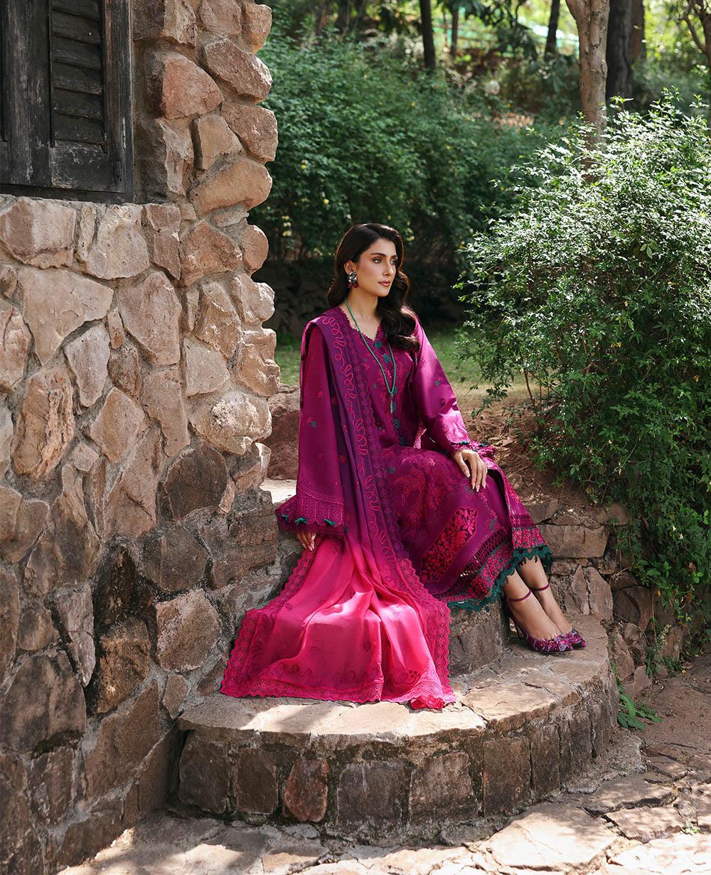 Republic Womenswear | Talia Luxury Lawn 25 | D7-B - Elin - Aqsa Fabrics