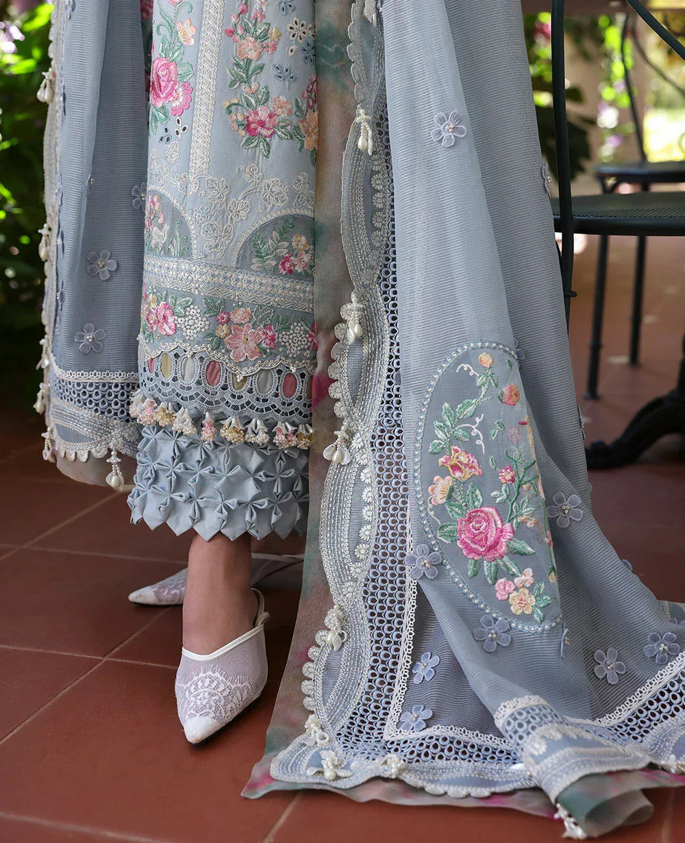 Republic Womenswear | Kalani Eid Luxury Lawn 25 | D7-B - Hoor - Aqsa Fabrics