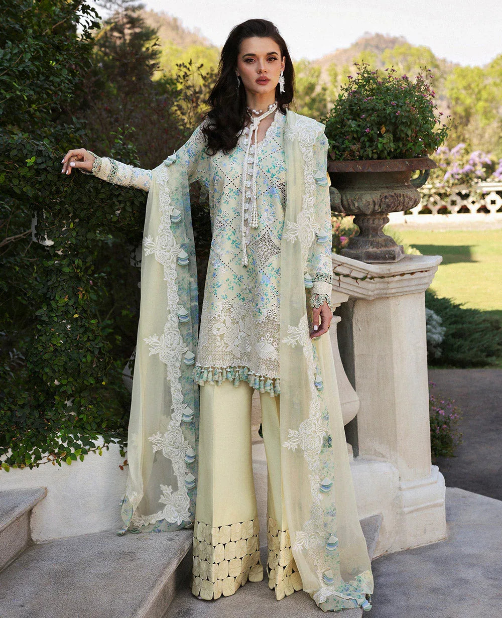 Republic Womenswear | Kalani Eid Luxury Lawn 25 | D8-A - Zuri - Aqsa Fabrics
