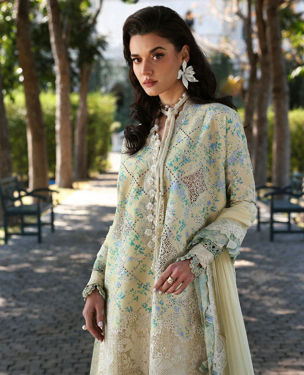 Republic Womenswear | Kalani Eid Luxury Lawn 25 | D8-A - Zuri - Aqsa Fabrics