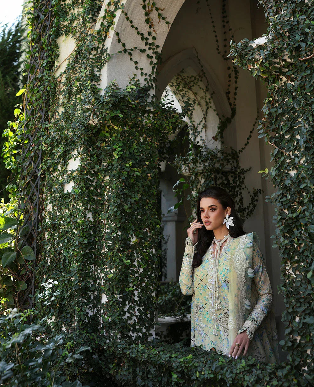 Republic Womenswear | Kalani Eid Luxury Lawn 25 | D8-A - Zuri - Aqsa Fabrics