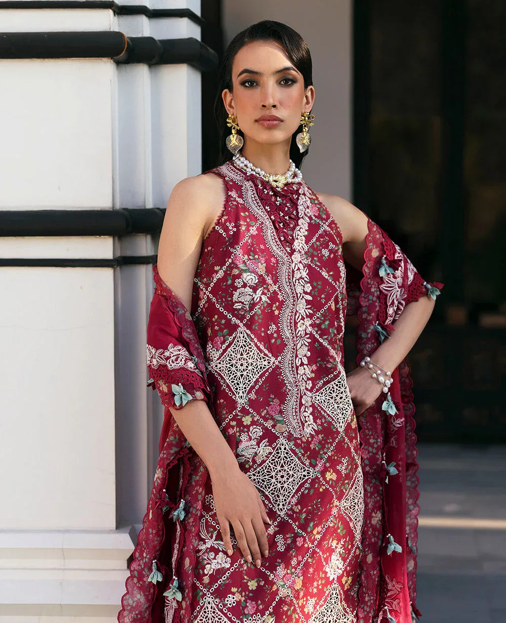 Republic Womenswear | Kalani Eid Luxury Lawn 25 | D8-B - Lyanna - Aqsa Fabrics