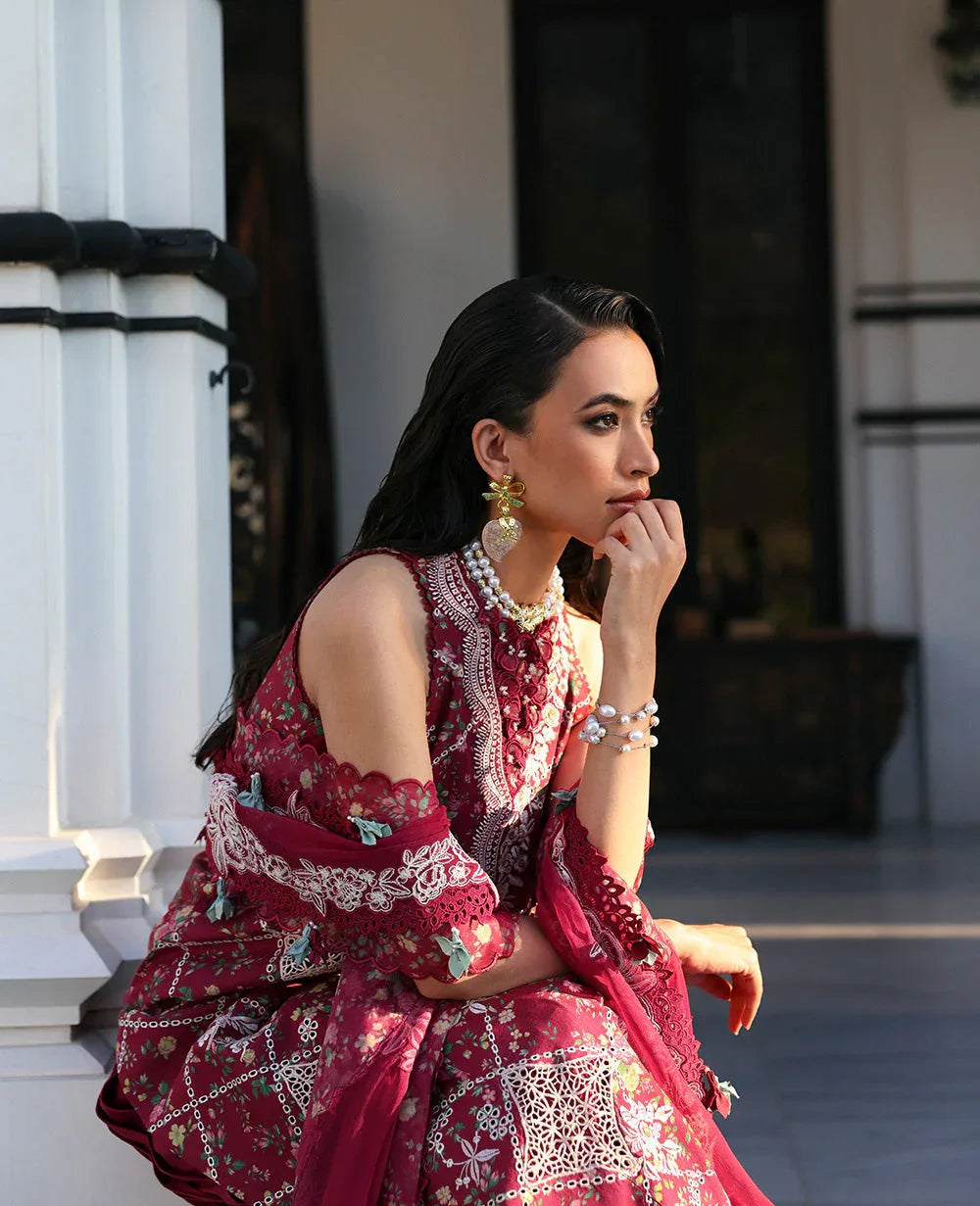Republic Womenswear | Kalani Eid Luxury Lawn 25 | D8-B - Lyanna - Aqsa Fabrics