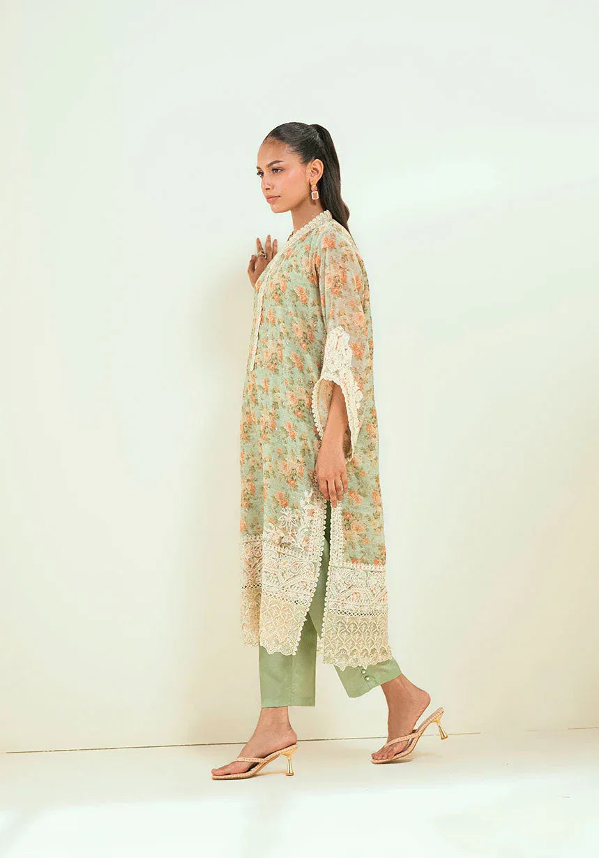 Dhanak | Signature Pret | SS24DA-2590 GREEN - Aqsa Fabrics
