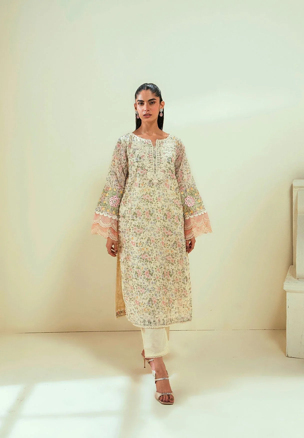 Dhanak | Signature Pret | SS24DA-2592 OFF-WHITE - Aqsa Fabrics