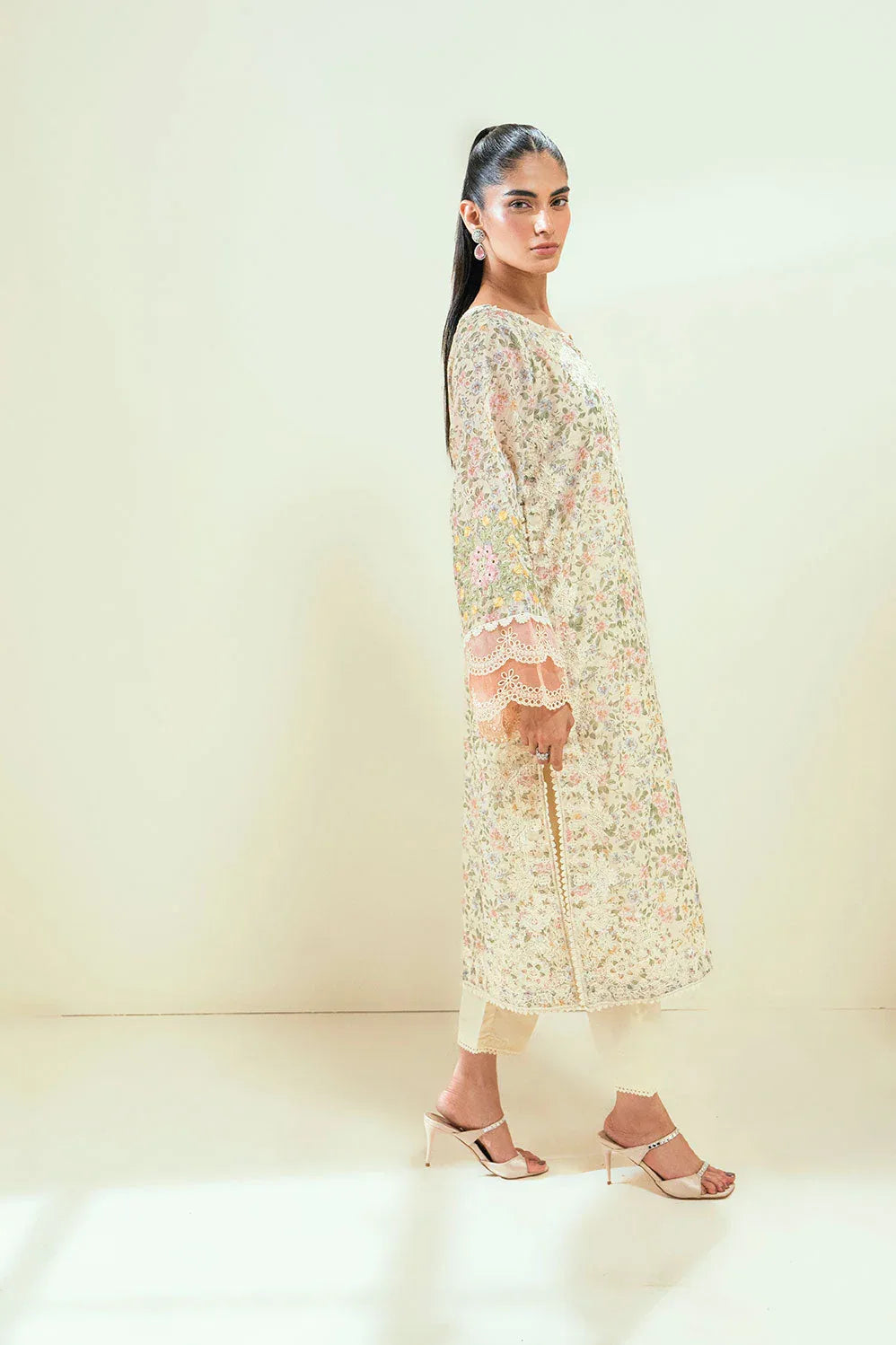 Dhanak | Signature Pret | SS24DA-2592 OFF-WHITE - Aqsa Fabrics