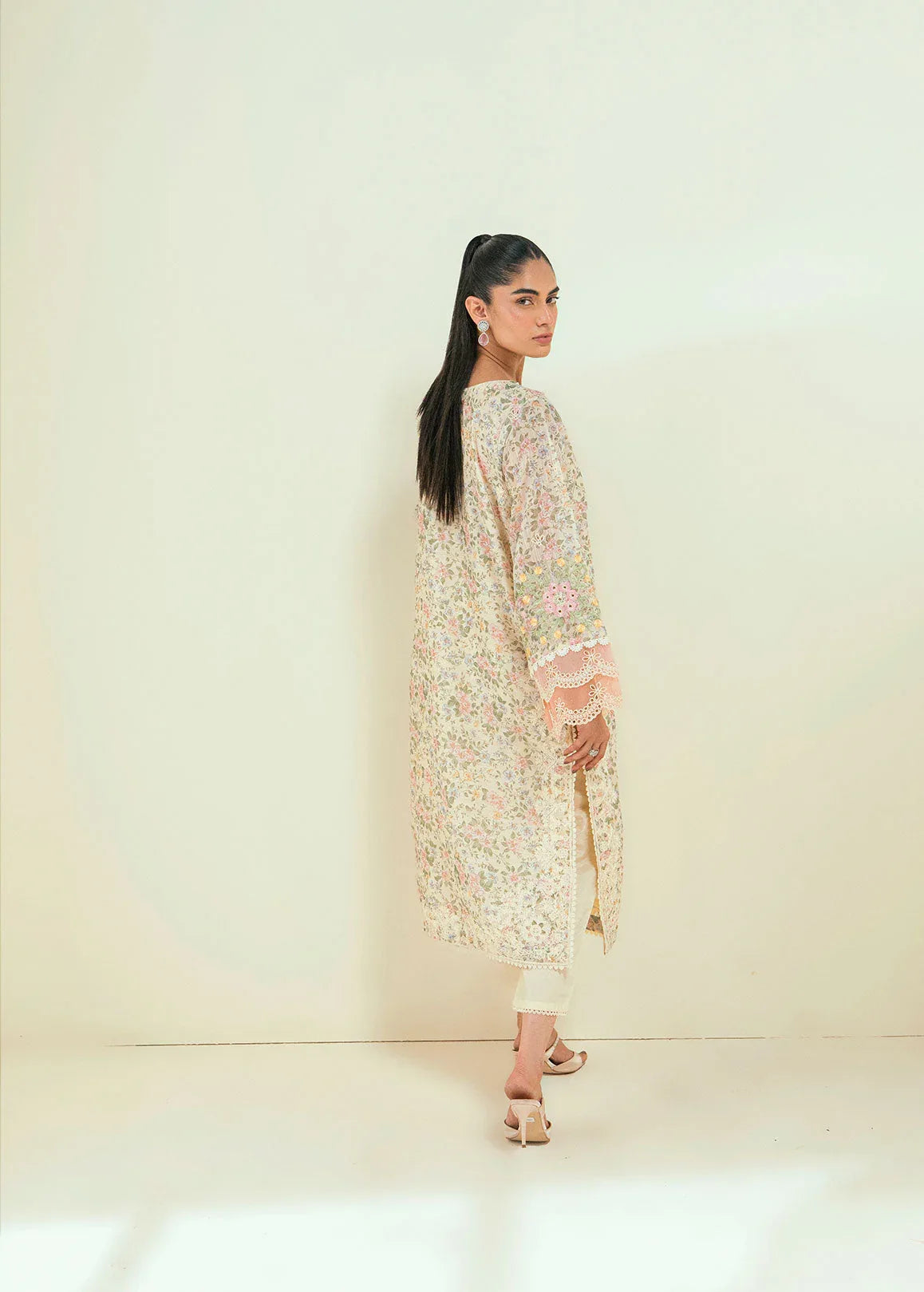Dhanak | Signature Pret | SS24DA-2592 OFF-WHITE - Aqsa Fabrics