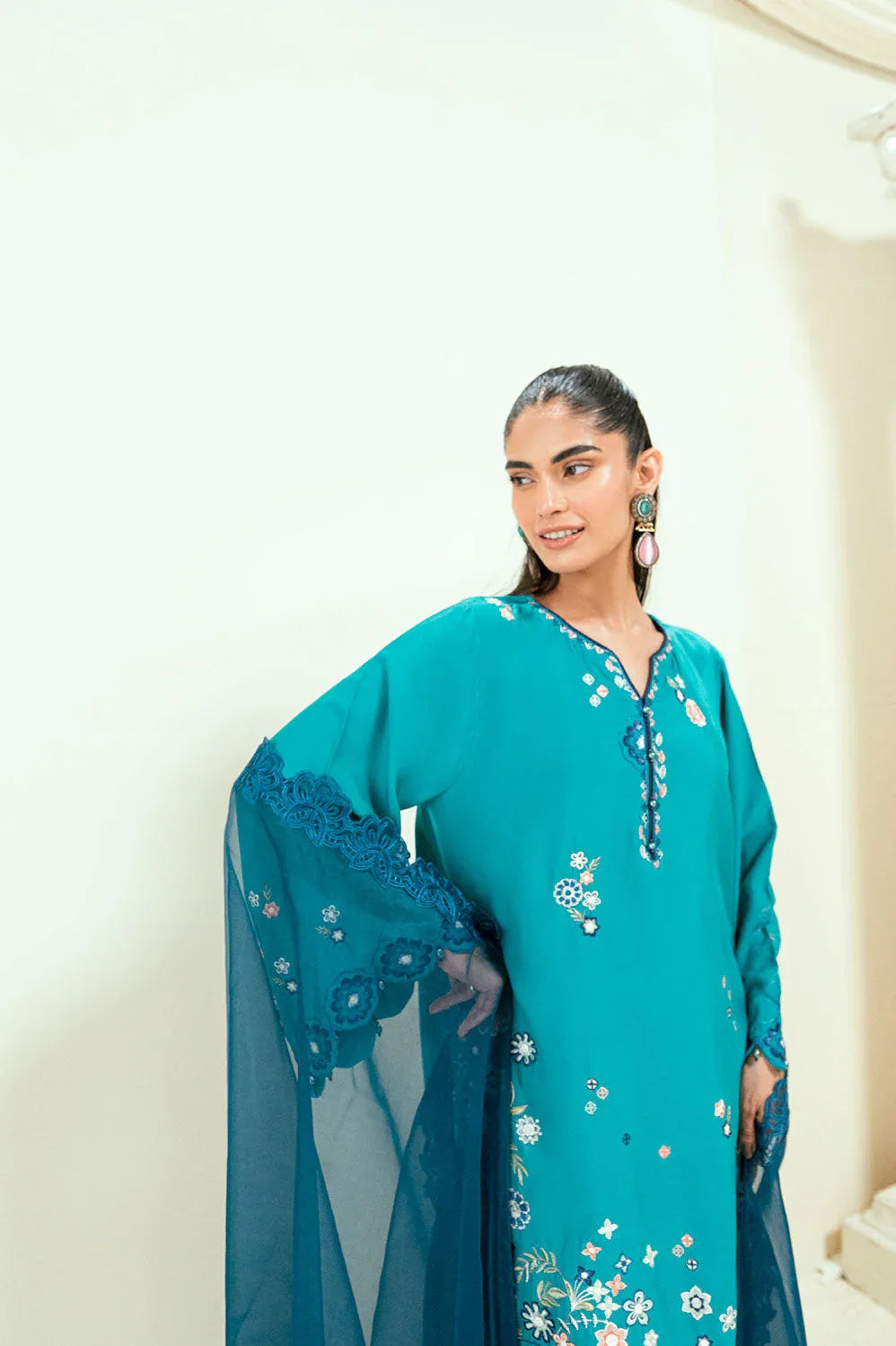 Dhanak | Signature Pret | SS25DA-2699 C-GREEN - Aqsa Fabrics