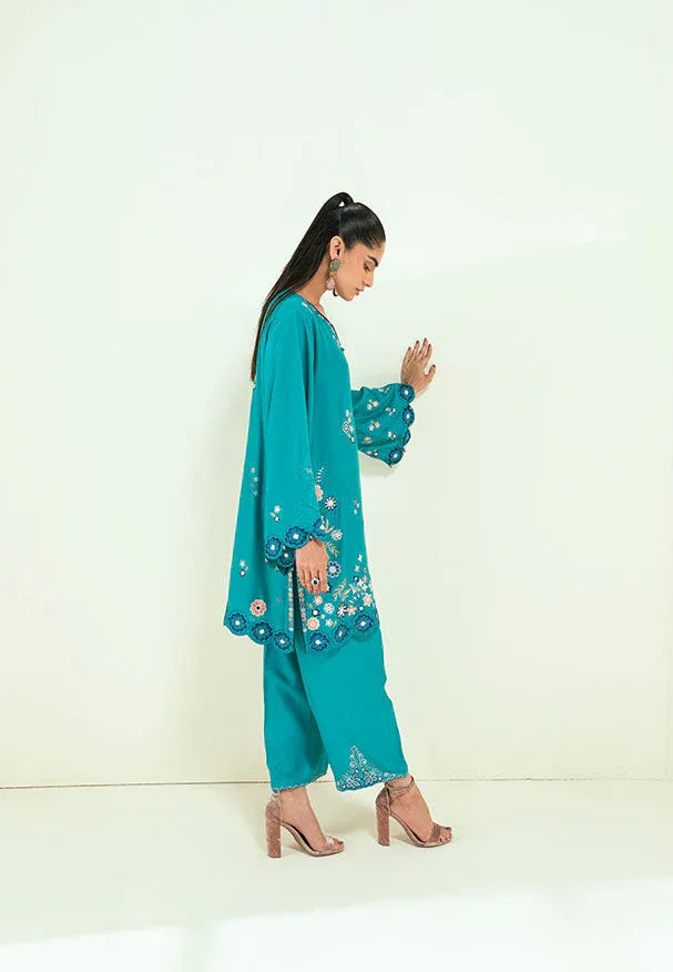 Dhanak | Signature Pret | SS25DA-2699 C-GREEN - Aqsa Fabrics