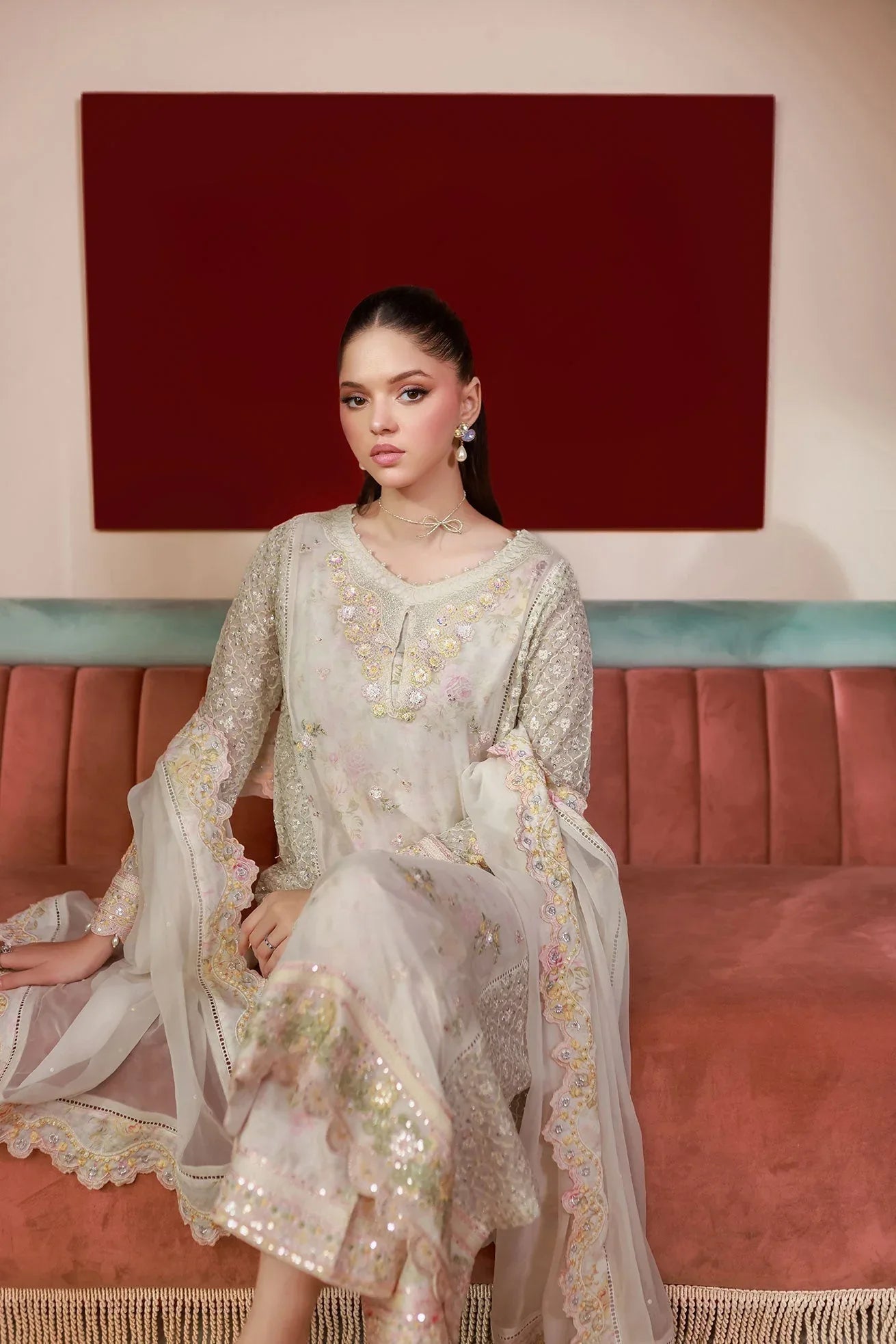 Dhanak | Chiffon Pret | SS25DA-2711 - Aqsa Fabrics